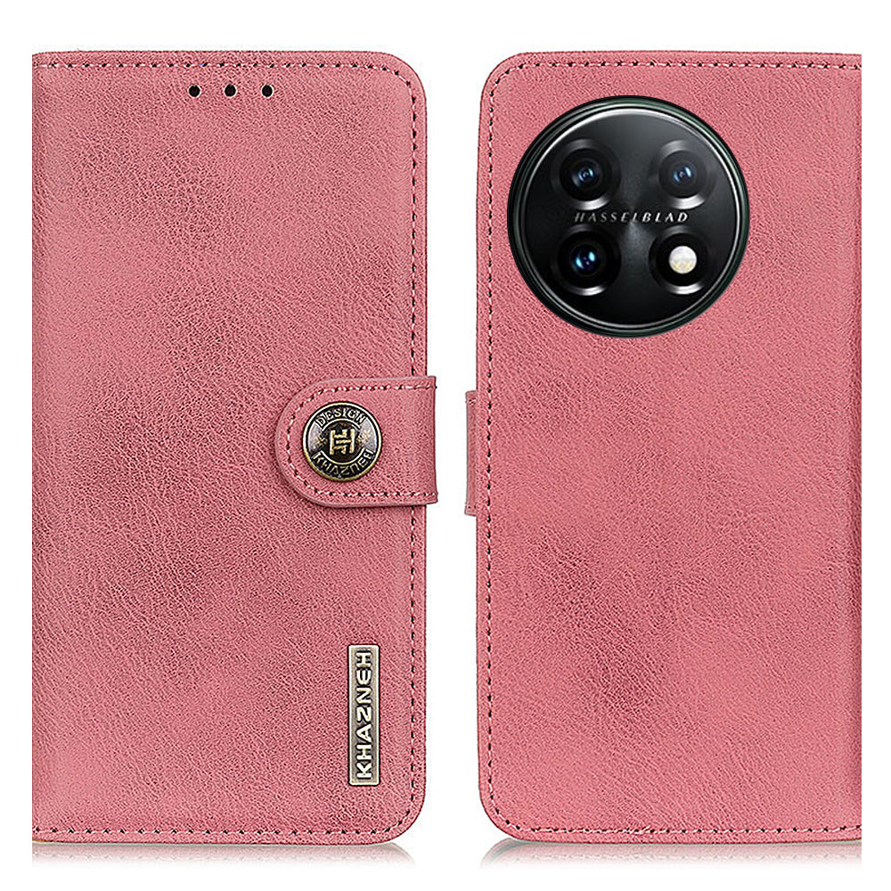 KHAZNEH Protective Phone Case for OnePlus 11 5G Flip Leather Cowhide Texture Shockproof Phone Cover with Wallet Stand KHAZNEH Protective Phone Case for OnePlus 11 5G Flip Leather Cowhide Texture Shockproof Phone Cover with Wallet Stand